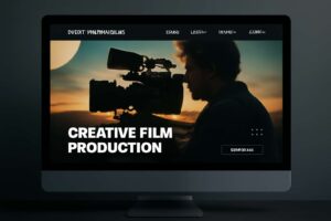 Custom web design for film production companies